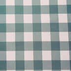 Gingham checkered pattern with green and white squares