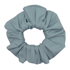 sky Blue scrunchie on a white background