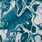 Marbled pattern with blue and white colours