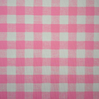 Pink and white checkered fabric pattern